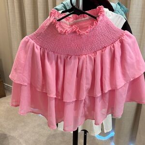 SHEIN Pink Layered Skirt
